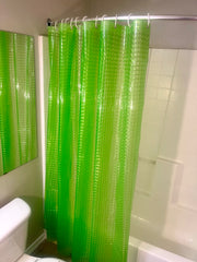 Neon Green Shower Curtain- Neon- Bathroom Decor