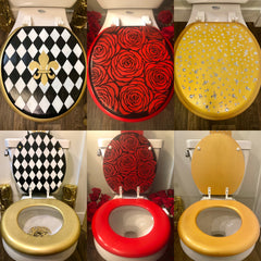 Custom Painted Toilet Seats