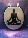 Chakra Colors Hand Painted Toilet Seat