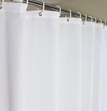 Extra Long White Luxury Shower Curtains
