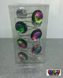 Green Crystal Shower Curtain Hooks