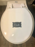 Chalk’d Up Chalkboard Hand Painted Toilet Seat Set