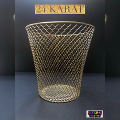 Gold Trash Can “24 KARAT”