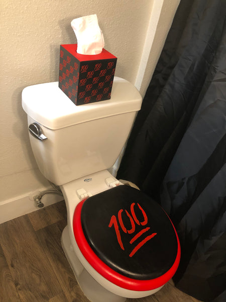 Emoji Hand Painted Toilet Seat Set
