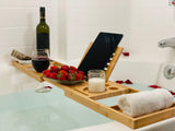 2 for 1 Bamboo Bathtub Tray and Bath Pillow