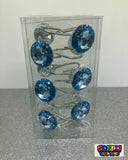 Green Crystal Shower Curtain Hooks