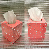 Pink & Silver Bling Tissue Box Cover