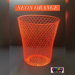 Neon Orange Trash Can