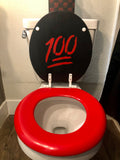 Emoji Hand Painted Toilet Seat
