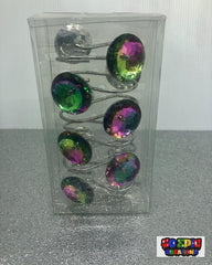 Iridescent Crystal Shower Curtain Hooks