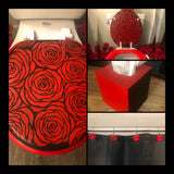 Red Roses Hand Painted Toilet Seat