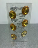 Purple Crystal Shower Curtain Hooks