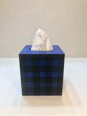 So Plaid Blue Tissue Box (More Colors) - So Epic Creations