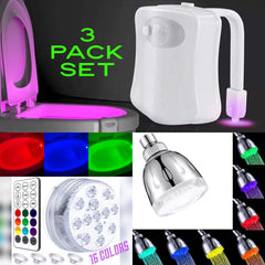 3 Pack LED Bathroom Lights - So Epic Creations