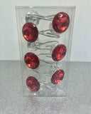 Pink Crystal Shower Curtain Hooks