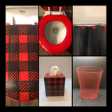 Buffalo Plaid Custom Hand Painted Toilet Seat (More Colors)