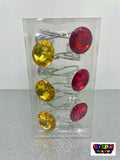 Black & Gold Crystal Shower Curtain Hooks