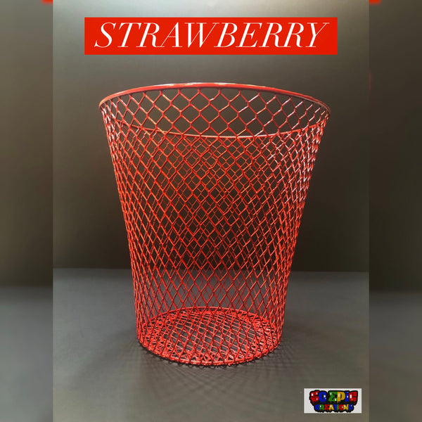 Red Trash Can “STRAWBERRY”