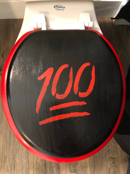 Emoji Hand Painted Toilet Seat