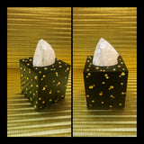 Gold Rhinestones Custom Hand Painted Toilet Seat Set