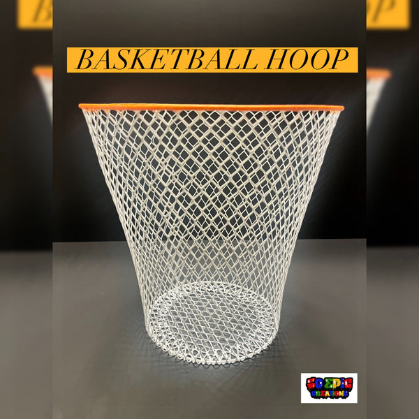 Basketball Hoop Painted Trash Can