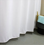 Extra Long White Luxury Shower Curtains
