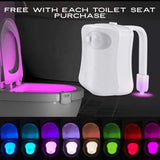 Rainbow Hand Painted Toilet Seat
