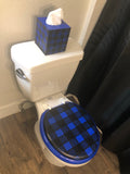 Buffalo Plaid Custom Hand Painted Toilet Seat (More Colors)