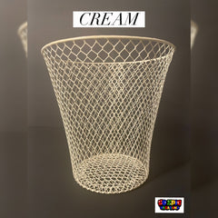 Beige Trash Can “CREAM”