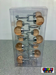 Rose Gold Crystal Shower Curtain Hooks