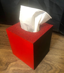 Sparkling Glitter Red and Black Tissue Box(More Colors) - So Epic Creations