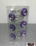 Green Crystal Shower Curtain Hooks