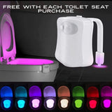 Pink & Gold Glitter Lashes Hand Painted Toilet Seat Set
