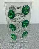 Pink Crystal Shower Curtain Hooks