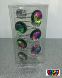 Black Crystal Shower Curtain Hooks