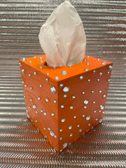 Iced Out Orange Tissue Box - So Epic Creations