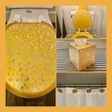 Gold & Silver Bling Hand Painted Toilet Seat Set