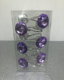 Pink Crystal Shower Curtain Hooks