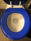 Buffalo Plaid Hand Painted Toilet Seat Set