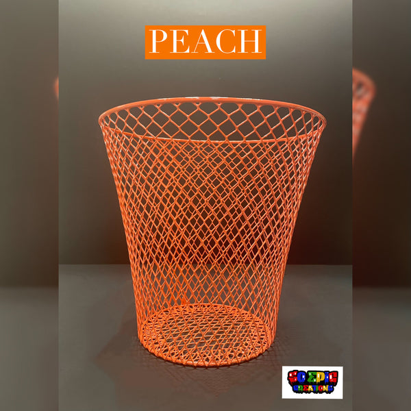 Peach Trash Can “PEACH”