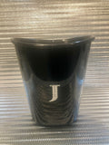 Personalized Bling Initial White Trash Can